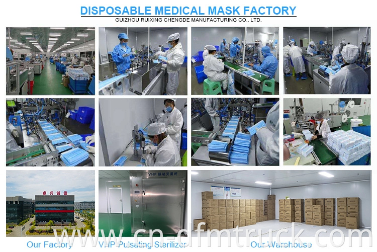 Wholesale disposable printed 3 ply surgical mask face